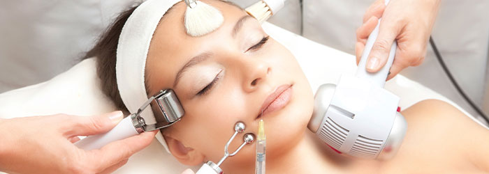 A women receiving skin and dental treatment at The Best Skin and Dental Clinic in Trivandrum